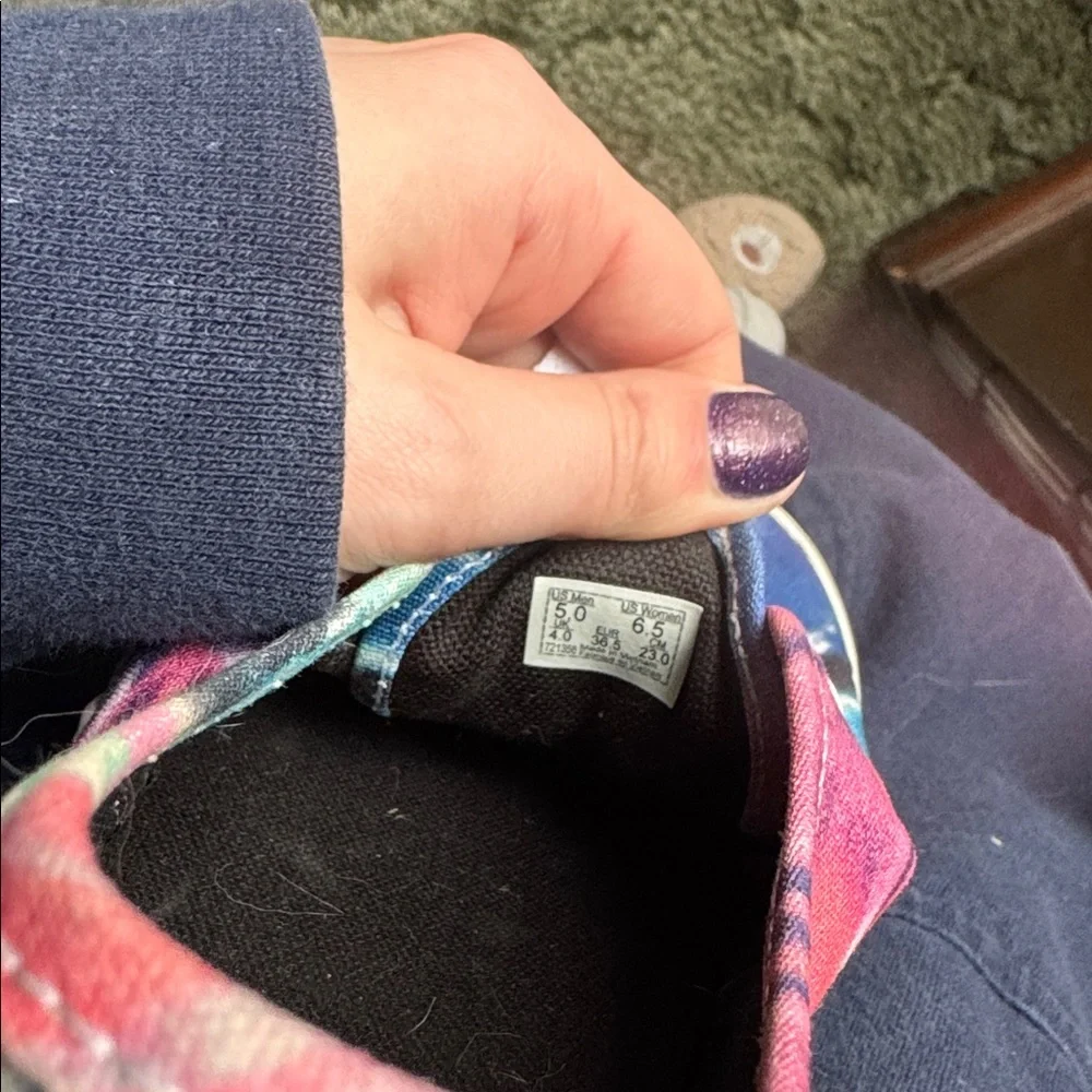 Tie-Dye Vans W6.5 M5 - Picture 11 of 11